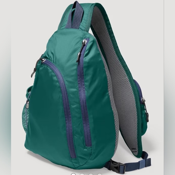 Eddie Bauer Other - Eddie Bauer Lightweight Sling Bag Backpack Dark Evergreen NWT